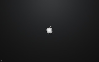 Black apple wallpaper white logo 3 - a white apple logo free wallpaper