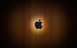 Wooden apple logo light shining 2 - a light shining free wallpaper