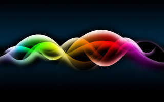 Colorful wave light black background 4 - a colorful wave of light free wallpaper