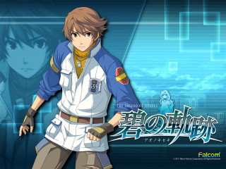 Man uniform blue background anime - official art free wallpaper for desktop