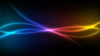 Colorful curved design black background 2 - plasma free wallpaper