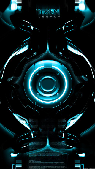 Futuristic poster blue light black - cybernetic free wallpaper for mobile