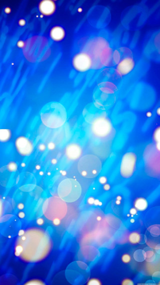 Blue background circles light blurry - free light wallpaper for mobile
