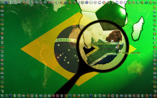 Magnifying glass dog brazil flag - magnifying free wallpaper