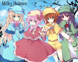 Girls dresses hats blue sky - a group of girls free wallpaper for desktop