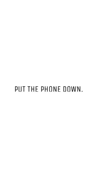 Put the phone down side - free technology wallpaper for mobile