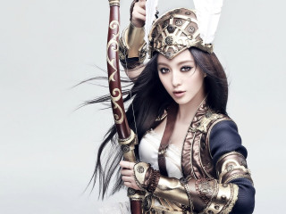 Woman costume sword bow feathers - headband free wallpaper