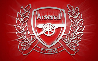 Red shield laurels arsenal flag - a shield free wallpaper