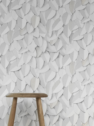 Table wall pattern stool wooden - front of a wall free wallpaper