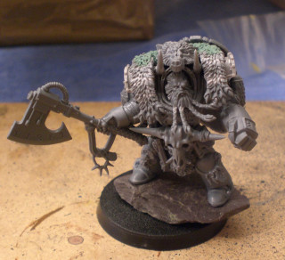 Warhammer axe table blue cloth - a tilt shift photo free wallpaper for tablet