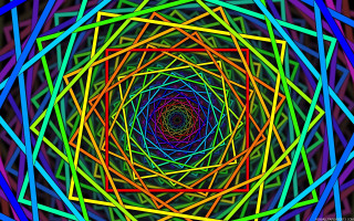 Colorful abstract background spiral design 2 - bridget riley free wallpaper