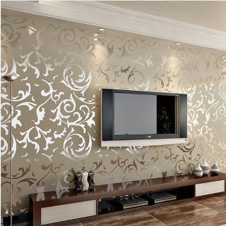Tv mounted floral wall wooden - dahlov ipcar free wallpaper for tablet