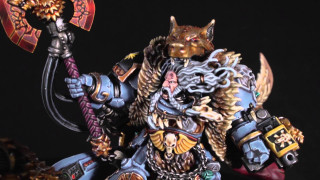 Warhammer demon armor horns sword - a large axe free wallpaper