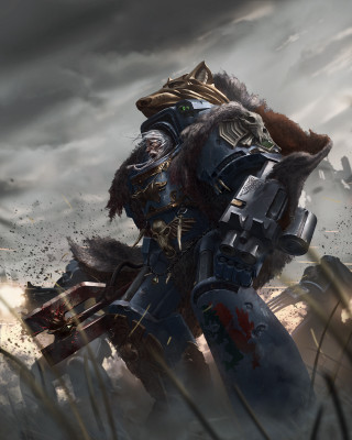 Warhammerer gun axe warrior battle - warhammer free wallpaper