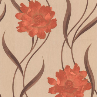 Flower pattern brown red wallpaper - a flower pattern free wallpaper for tablet