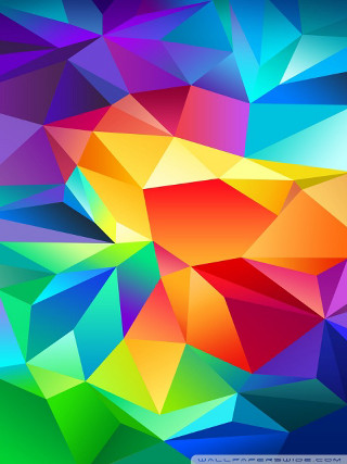 Colorful abstract background different colors 2 - triangular free wallpaper