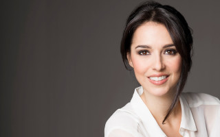 Woman white shirt smile black - eva gonzalès free wallpaper