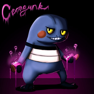 Creepy cartoon character expression arms 2 - free neon wallpaper for tablet