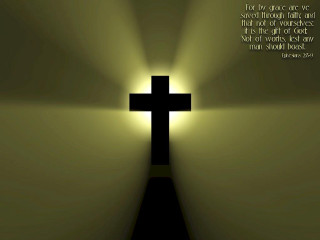 Cross light bible verse wall - a bible verse below free wallpaper