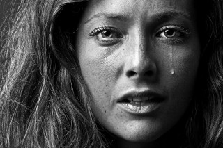 Woman tears cheek emotion sadness - bert stern free wallpaper