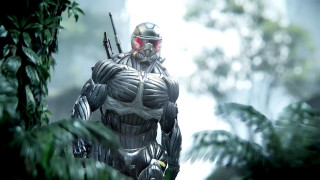 Futuristic man jungle suit gun - cryengine free wallpaper for desktop