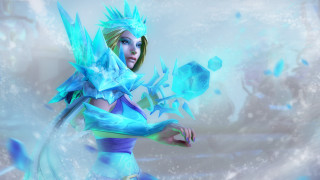 Woman blue object ice crystal - a blue object free wallpaper