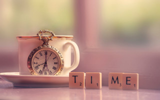 Clock cup scrabble time plate - out free wallpaper