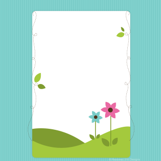 Flower leaf green field blue - a wireframe diagram free wallpaper for tablet