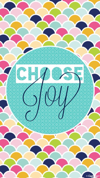 Choose joy colorful background fish - a blue circle free wallpaper for mobile