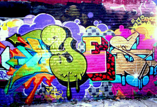 Graffiti wall fire hydrant person 2 - graffiti paint free wallpaper for desktop