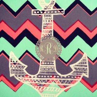 Anchor monogram circle folkart artdeco - circle free wallpaper for tablet