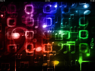 Colorful background numbers symbols shapes - different color free wallpaper