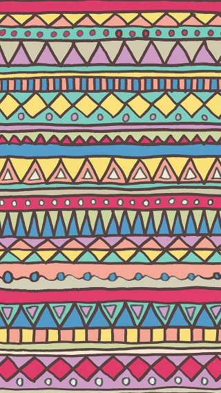 Colorful pattern lines dots annabel - a detailed drawing free wallpaper for mobile