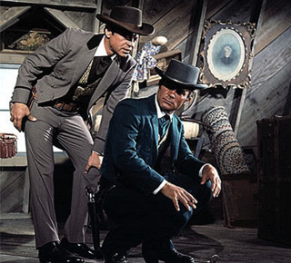 Men suits hats posing room - two man free wallpaper for tablet