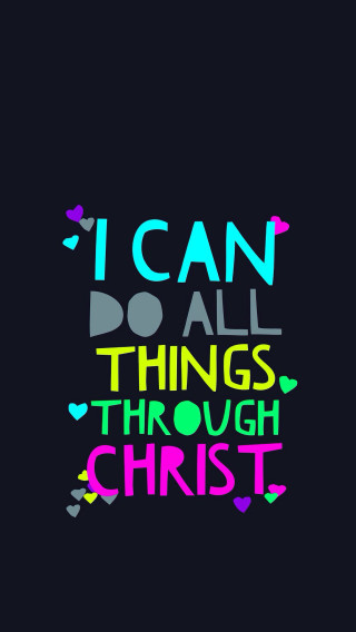 Black background colorful quote christ 2 - dionisiu free wallpaper for mobile