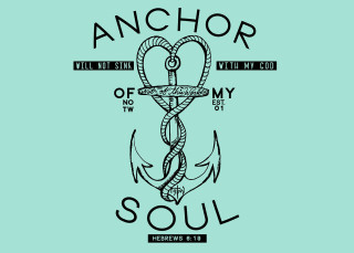 Anchor rope heart soul black - tattoo free wallpaper