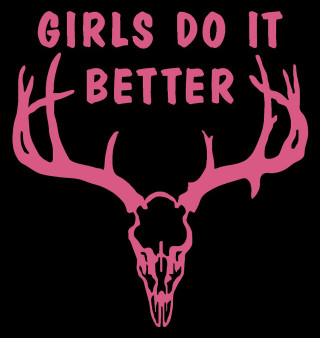 Pink deer skull girls better - better free wallpaper