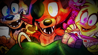 Cartoon characters mouths open eyes 2 - loony toon free wallpaper