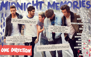 Young men collage signs one - album cover free wallpaper