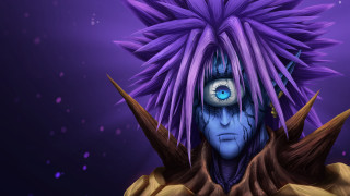 Purple haired man vanitas detailed - weird free wallpaper