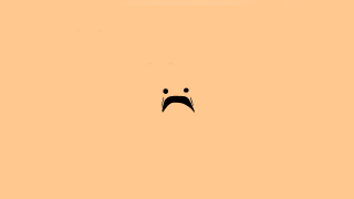 Frown yellow background black outline - cristache gheorghiu free wallpaper