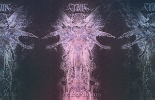 Woman wings halo painting pink - eric taylor free wallpaper