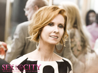 Woman suit redhair blurry photorealistic - neofauvism free wallpaper