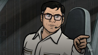 Cartoon man mirror open door - a door open free wallpaper