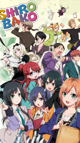 Group people poster multicolored hair - context art free wallpaper for mobile