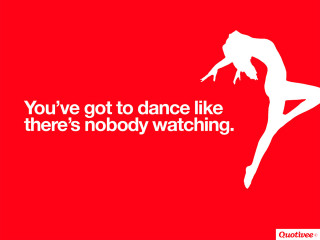 Woman dancing red background quote - andy warhol free wallpaper