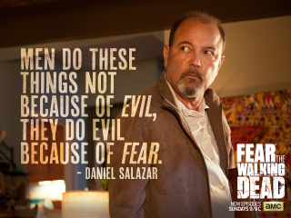 Man poster quote fear evil - evil free wallpaper