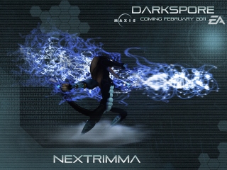 Person running blue fireball dark - bertram brooker free wallpaper