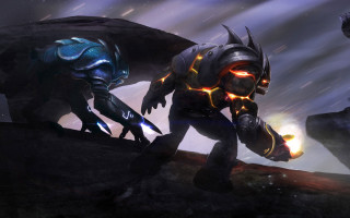 Demonic creatures hill dark space - a dark space free wallpaper