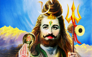 Bearded man holding snake fire - bholekar srihari free wallpaper for desktop